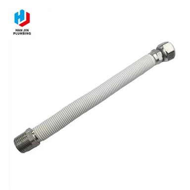 Bijelo metalno crijevo obloženo PVC-om